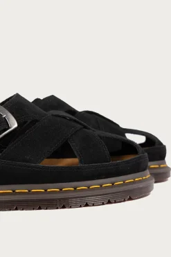 Footwear<Dr. Martens San Archive Fisherman - Plush Suede Reverse Black