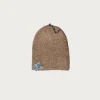 Accessories<Cottle Silk Mohair Sparkle Beanie - Tree Bark