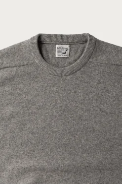Sweaters<orSlow Simple Crew Neck Sweater Crafted in Japan - Light Grey