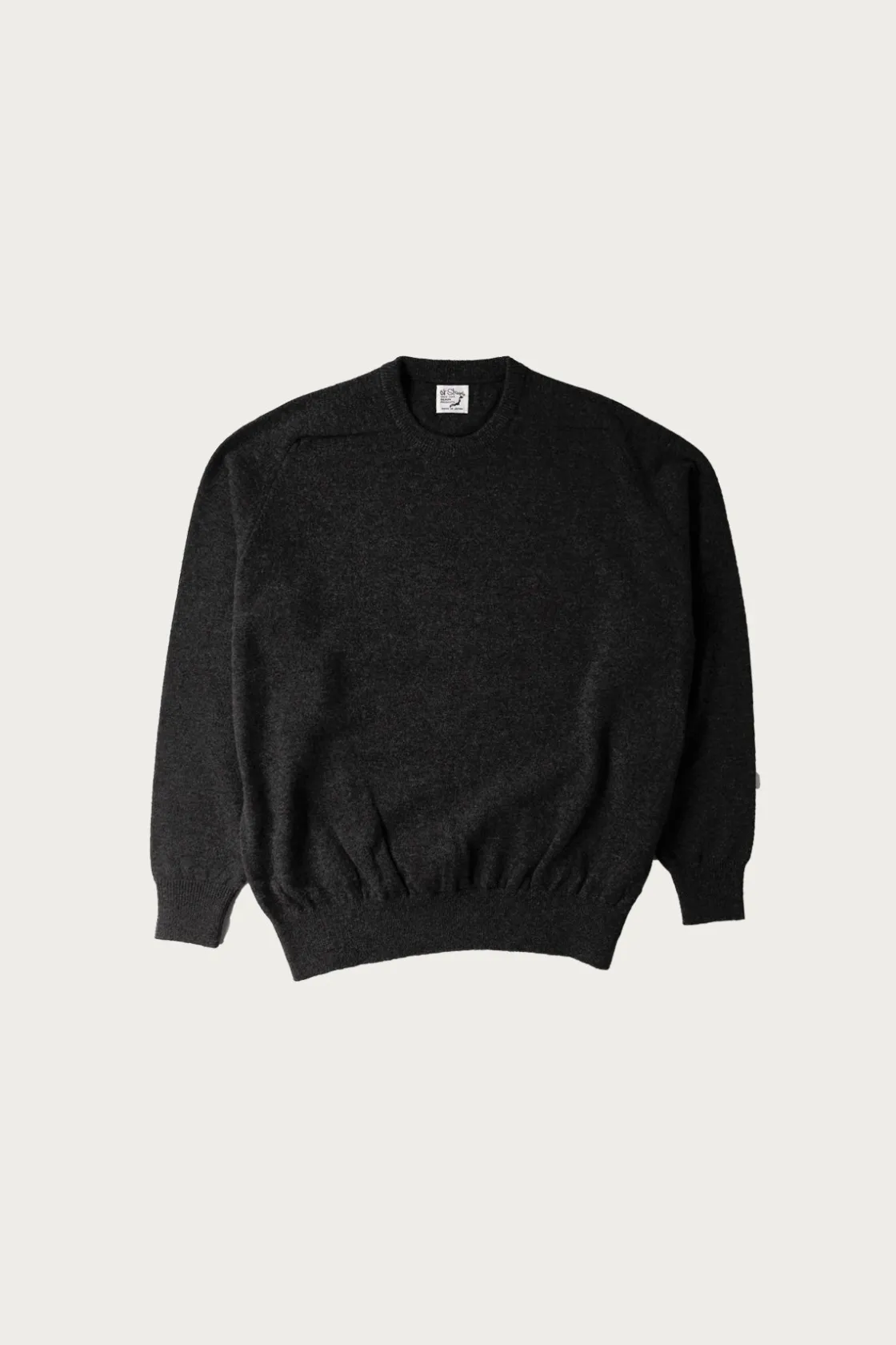 Sweaters<orSlow Simple Crew Neck Sweater Crafted in Japan - Charcoal Grey