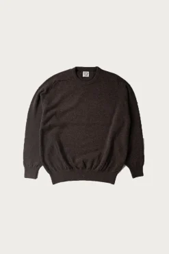 Sweaters<orSlow Simple Crew Neck Sweater Crafted in Japan - Brown