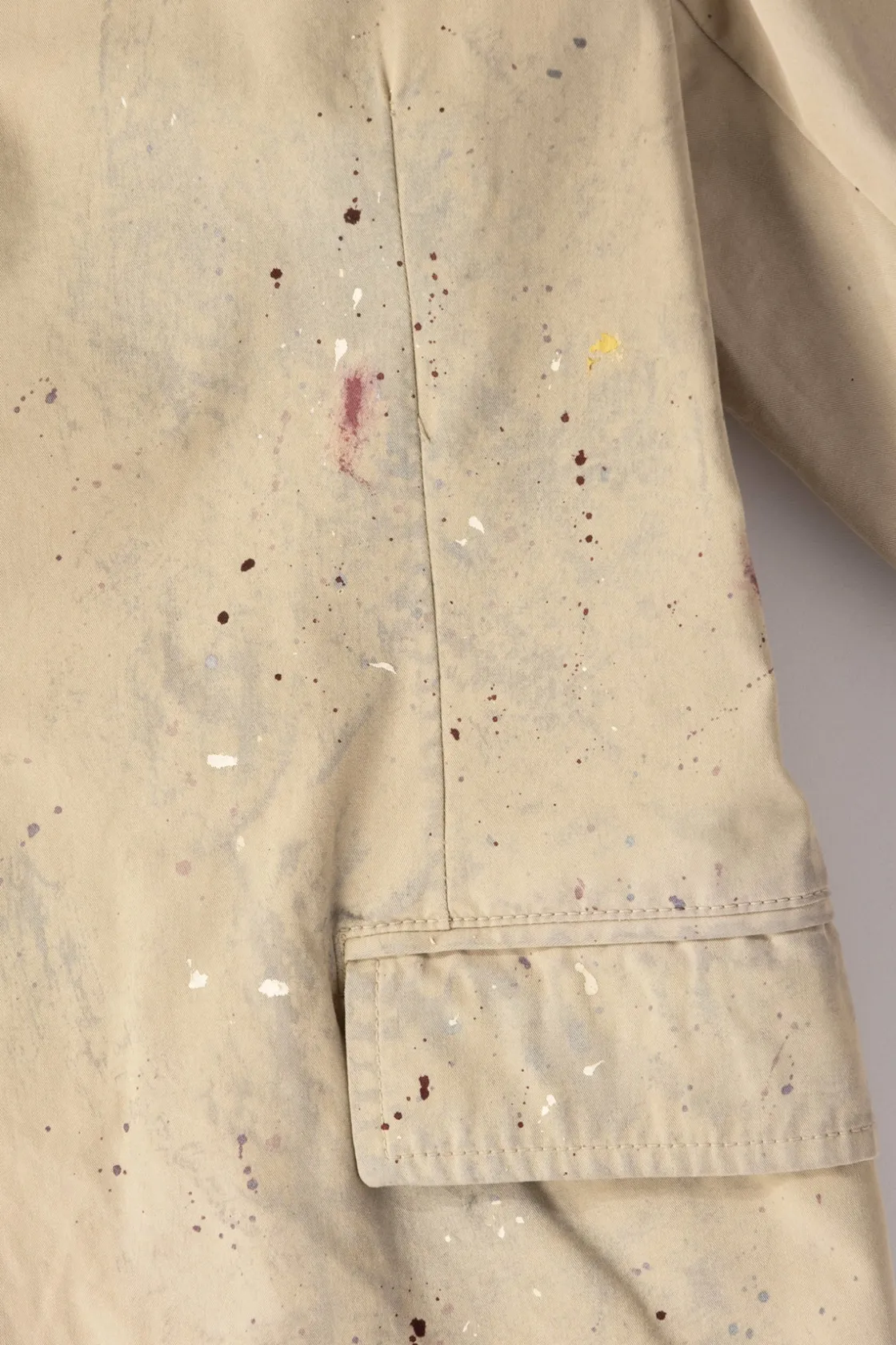 Coats, Jackets, And Vests<MM6 Maison Margiela Single Breasted Paint Splatter Jacket - Sand Beige