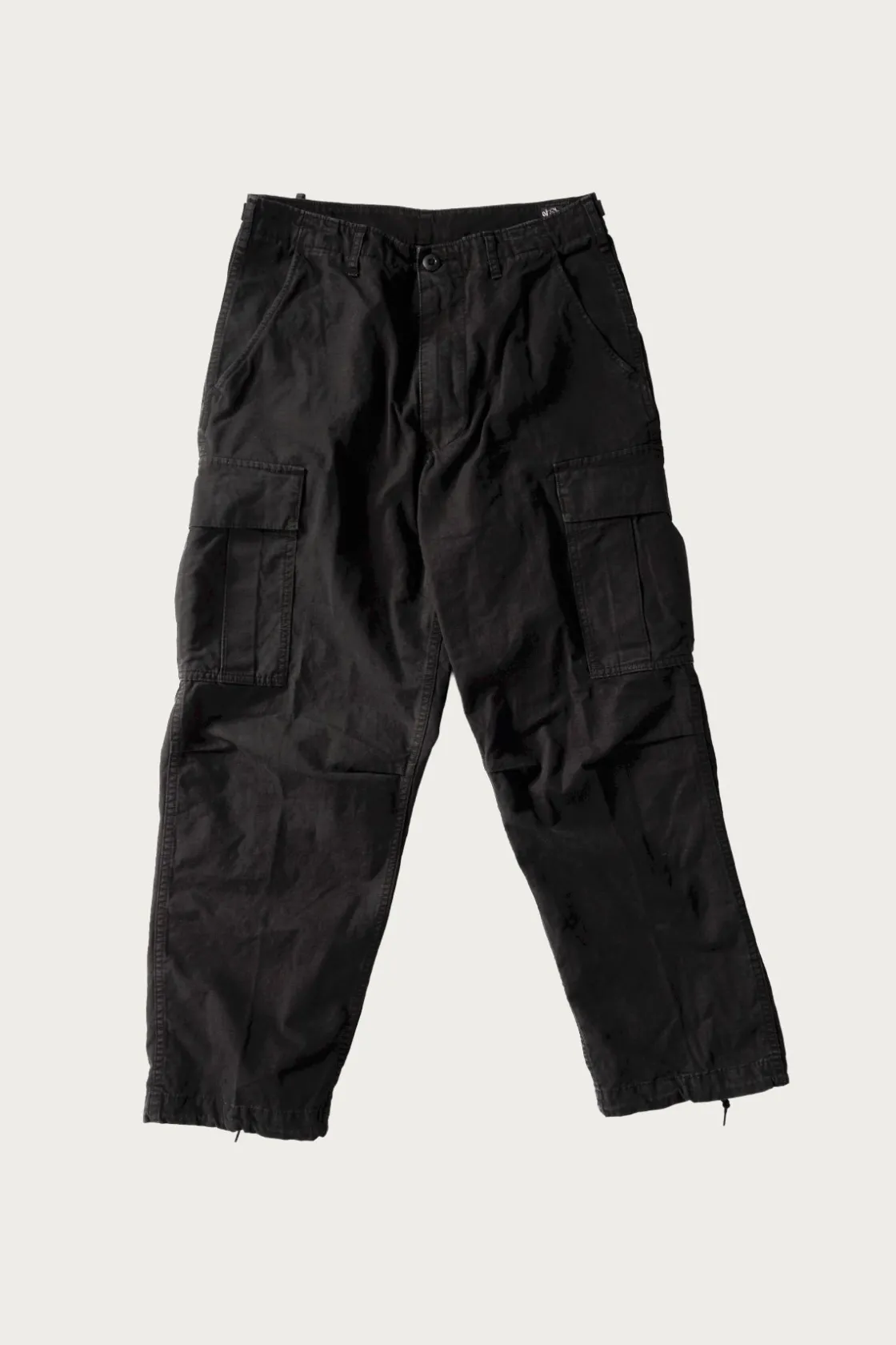 Pants<orSlow Stone Black Vintage Fit 6 Pocket Cargo Pants - Black Stone
