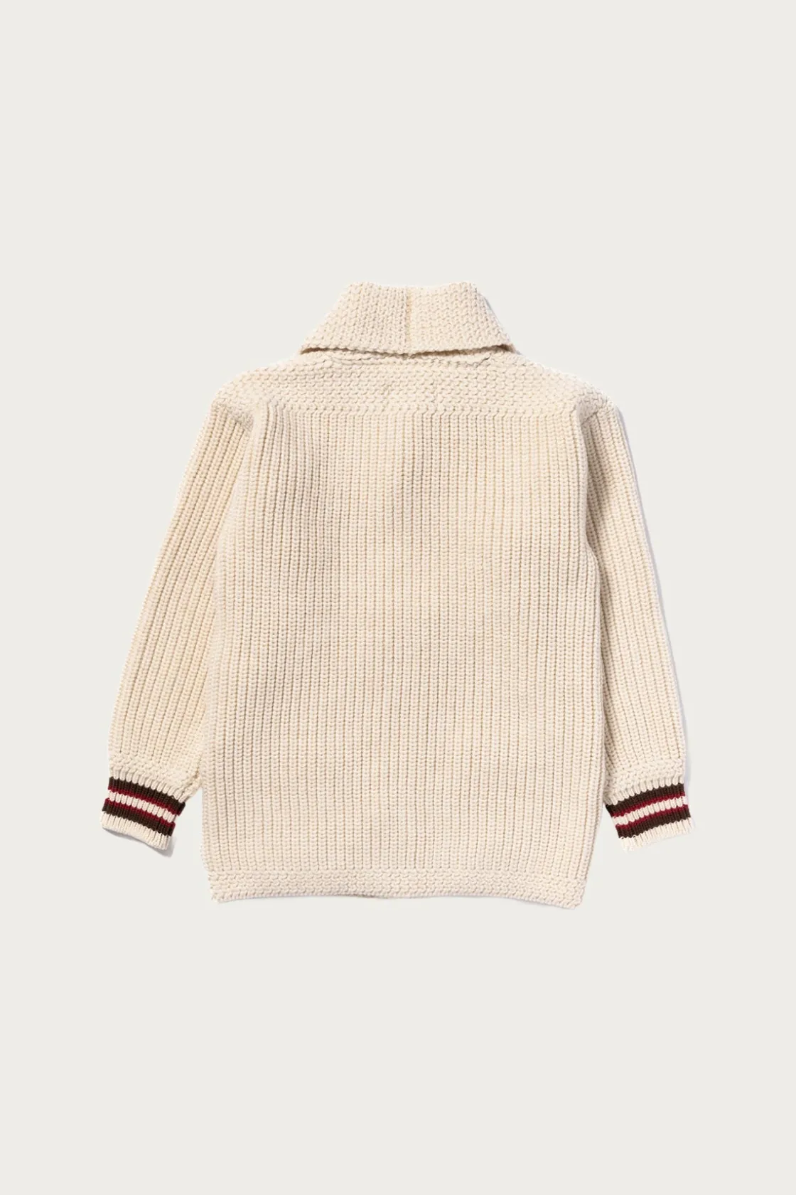 Sweaters<The Real McCoys Striped Shawl Collar Cardigan - Ecru