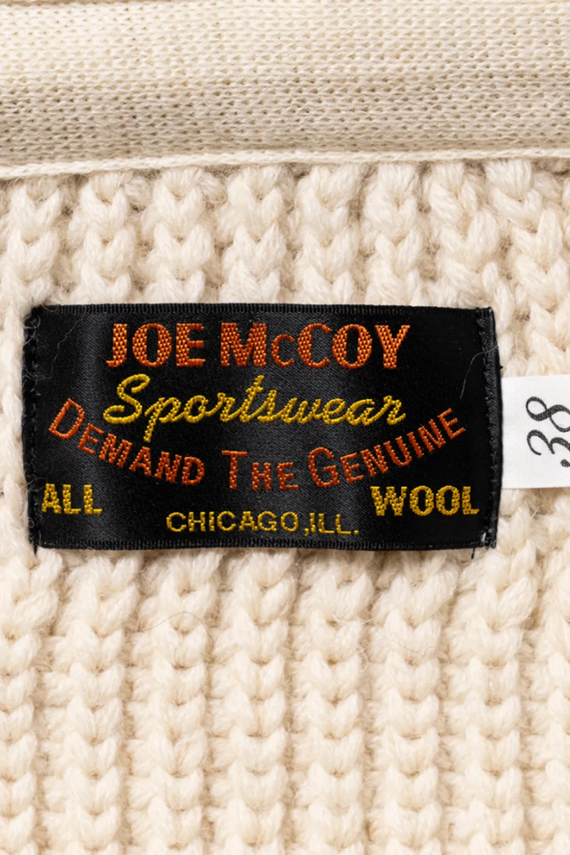 Sweaters<The Real McCoys Striped Shawl Collar Cardigan - Ecru