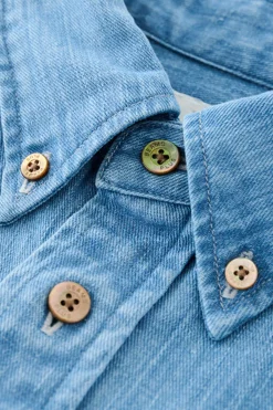 Shirts<Beams Plus Studio Nicholson x Beams+ Lisa Denim Shirt - Faded Wash