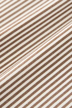Shirts<Beams Plus Studio Nicholson x Beams+ Lisa Oxford Shirt - Brown/White Stripe