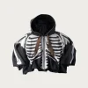 Tees And Sweats<Kapital SWT Knit DEVIL Hoodie Blouson (BONE) - Black