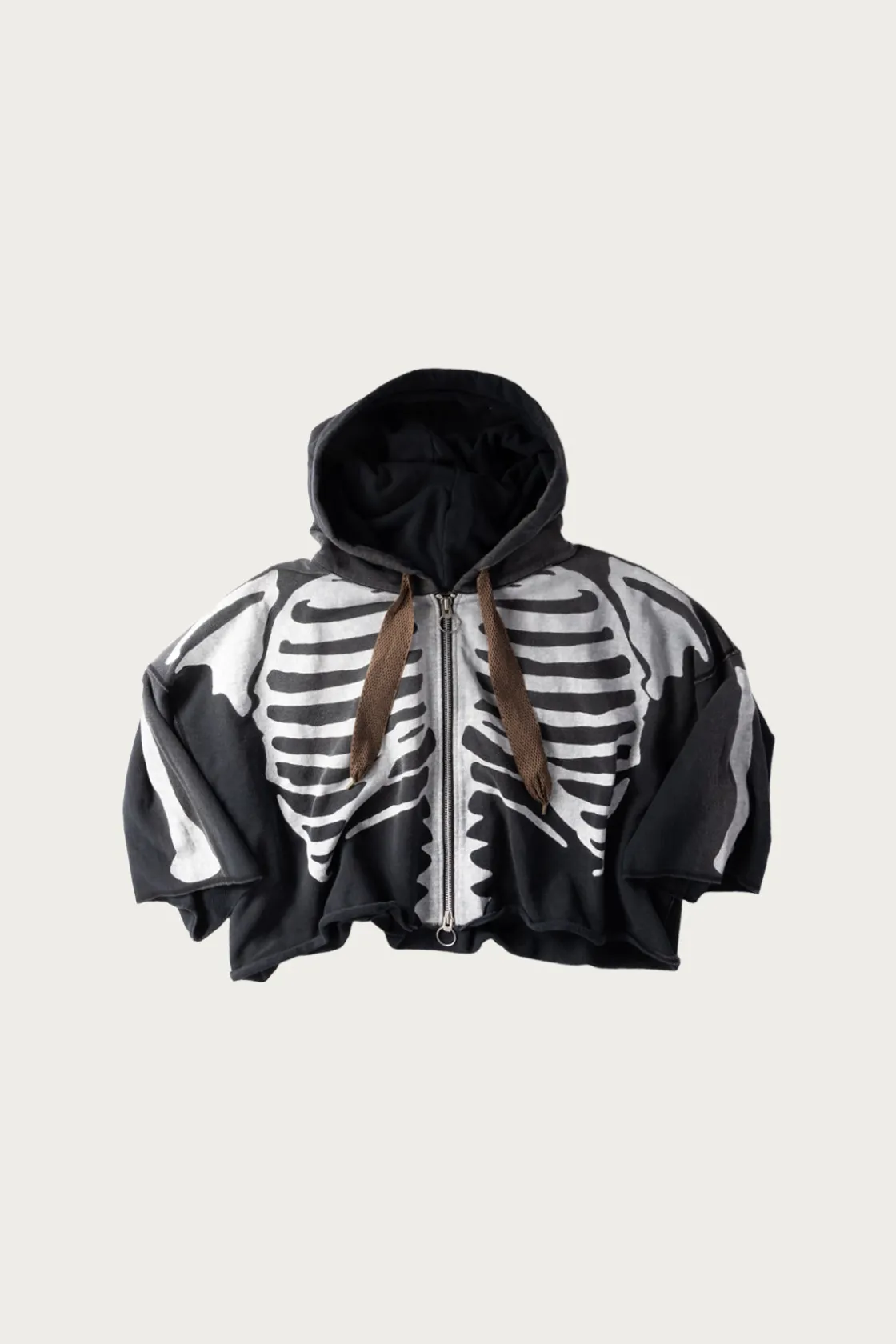 Tees And Sweats<Kapital SWT Knit DEVIL Hoodie Blouson (BONE) - Black