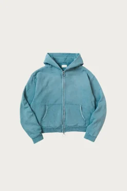 Coats, Jackets, And Vests<Kapital SWT Knit ZIP-UP GYM Parka - Turquoise