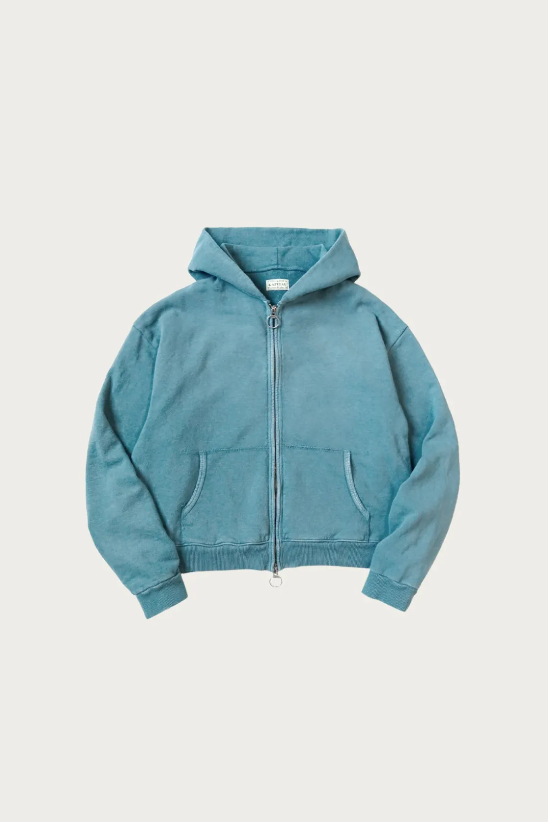 Coats, Jackets, And Vests<Kapital SWT Knit ZIP-UP GYM Parka - Turquoise