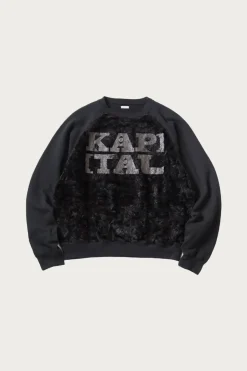 Tees And Sweats<Kapital 30/-SWTxFur GRIZZLY SWT (SPEAKEASY ) - Black