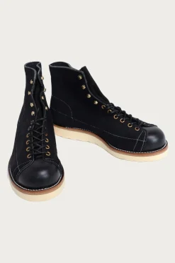 Footwear<The Real McCoys Ten Mile Work Boots / Rough Out Leather - Black