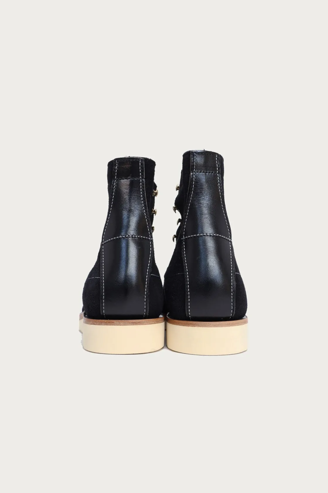 Footwear<The Real McCoys Ten Mile Work Boots / Rough Out Leather - Black