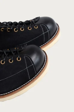 Footwear<The Real McCoys Ten Mile Work Boots / Rough Out Leather - Black