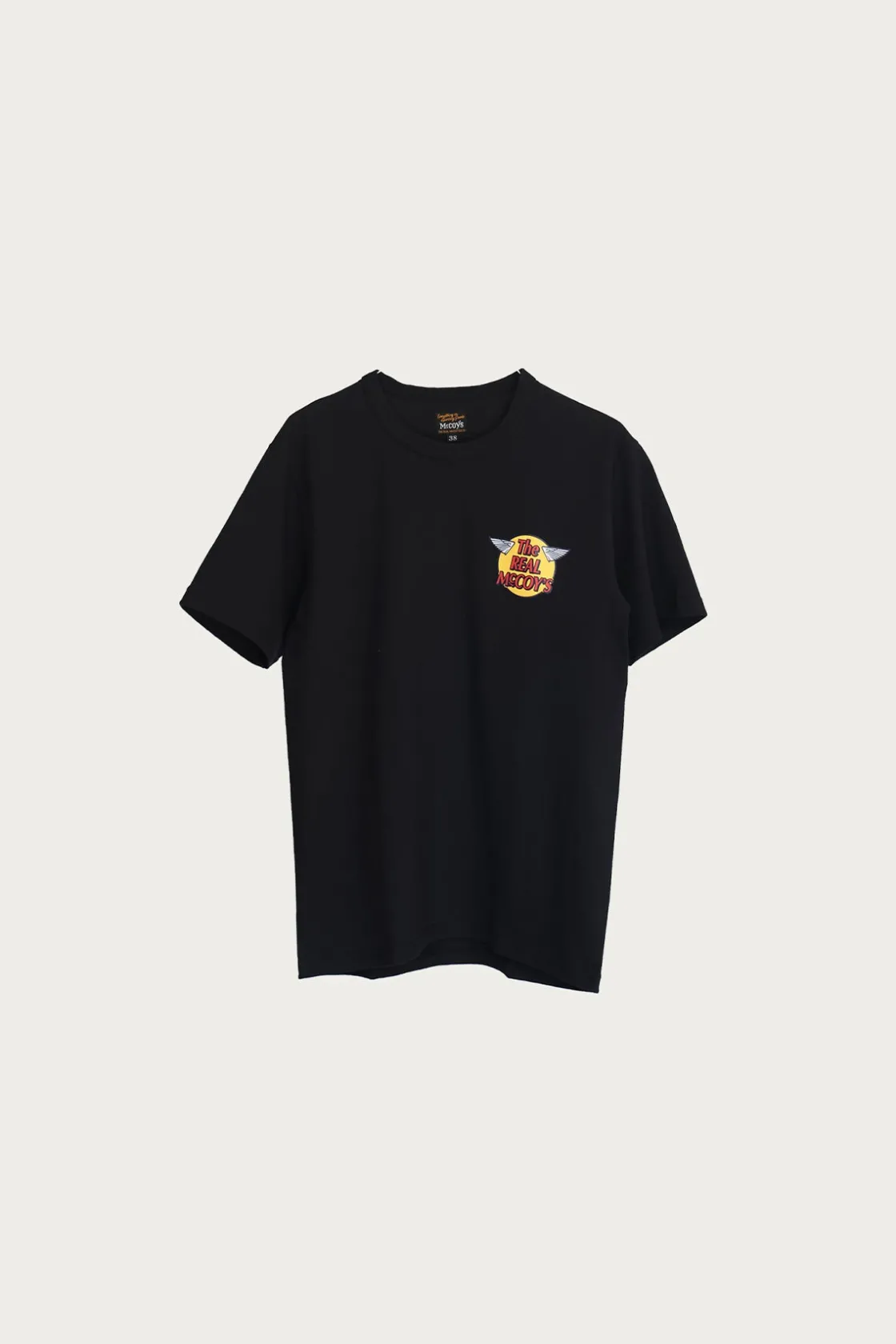 Tees And Sweats<The Real McCoys The Real McCoy's Logo Tee - Black