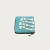 Accessories<Kapital THUMB-UP BONE BAND ZIP Wallet - Powder Blue