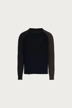 Sweaters<MM6 Maison Margiela Two-Tone Cardigan - Black/Brown