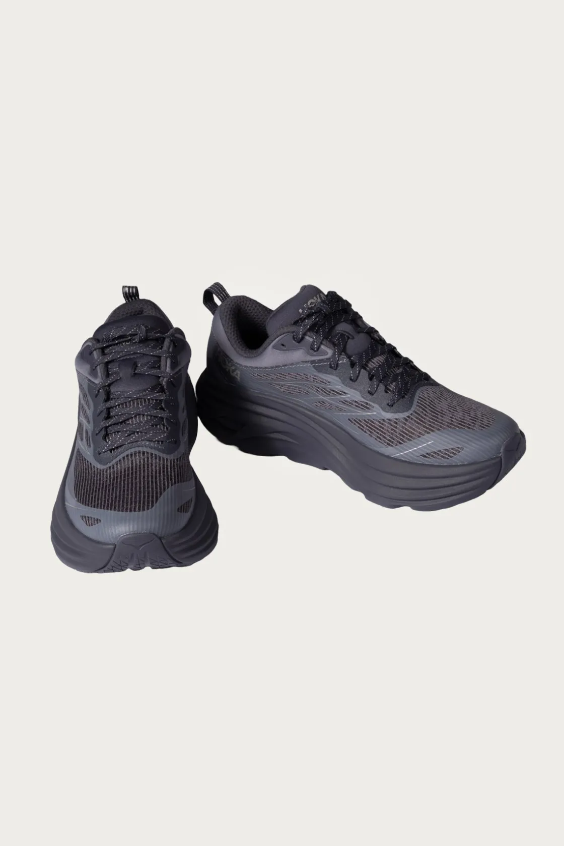 Footwear<HOKA U Bondi 8 TS Caged - Charcoal Grey/Grey Skies