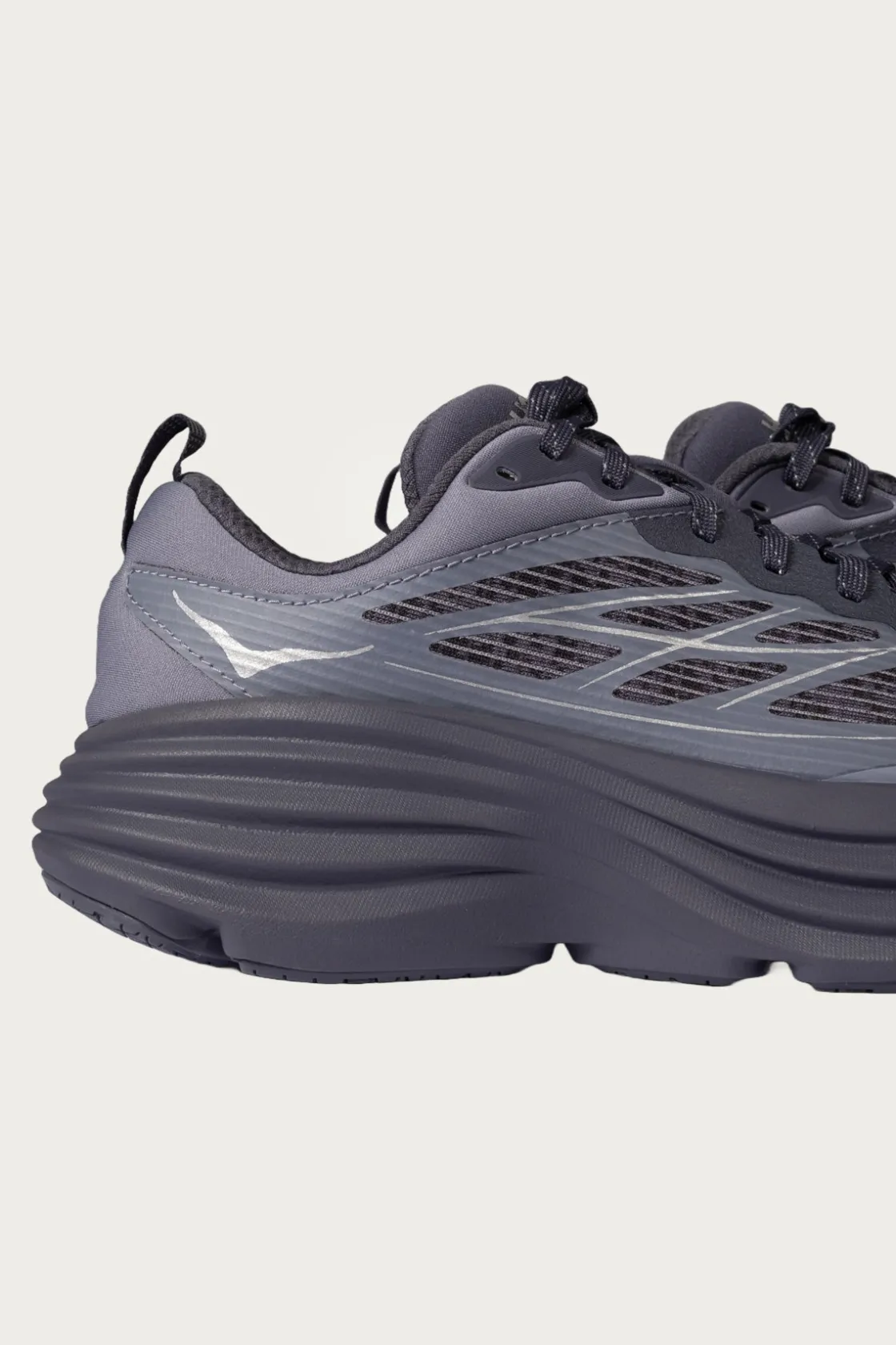 Footwear<HOKA U Bondi 8 TS Caged - Charcoal Grey/Grey Skies
