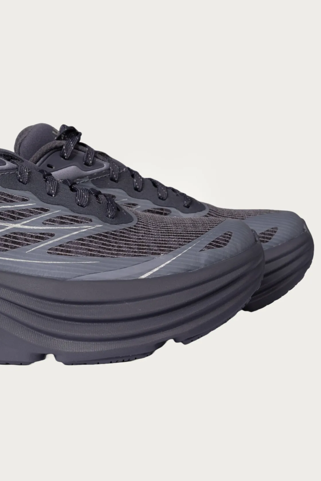 Footwear<HOKA U Bondi 8 TS Caged - Charcoal Grey/Grey Skies