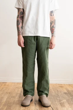 Pants<orSlow US Army Fatigue Pants (Regular Fit) - Green