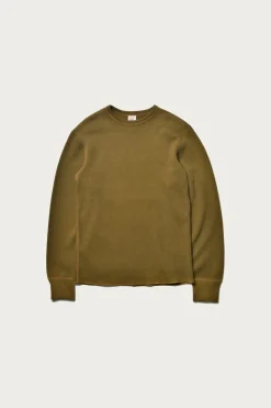 Shirts<The Real McCoys U.S. Army Military Thermal Shirt - Olive