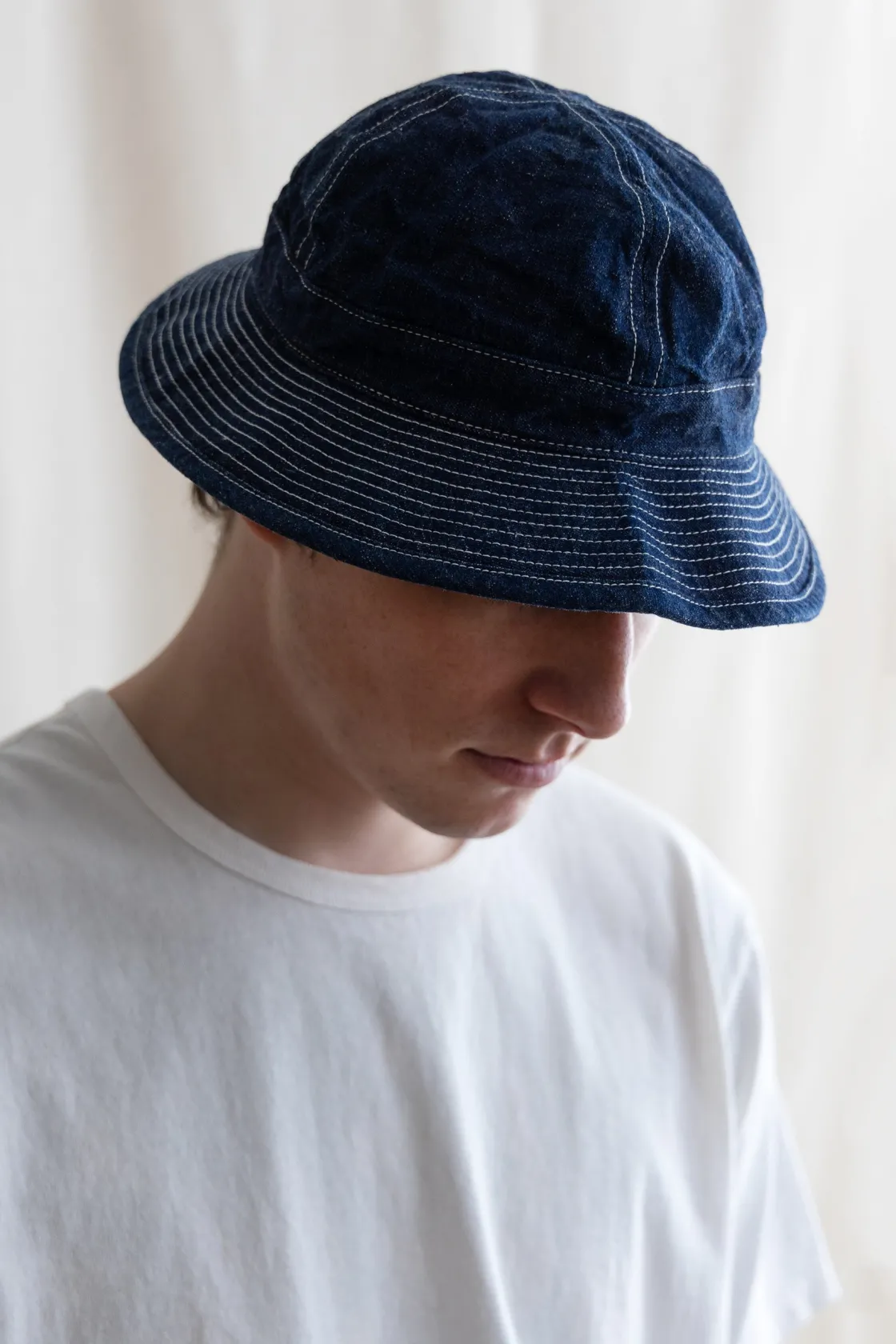 Accessories<orSlow US Navy Hat - Denim
