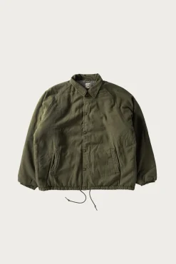 Coats, Jackets, And Vests<orSlow Vintage Washed Coach Jacket w/ Fleece Lining - Dark Olive