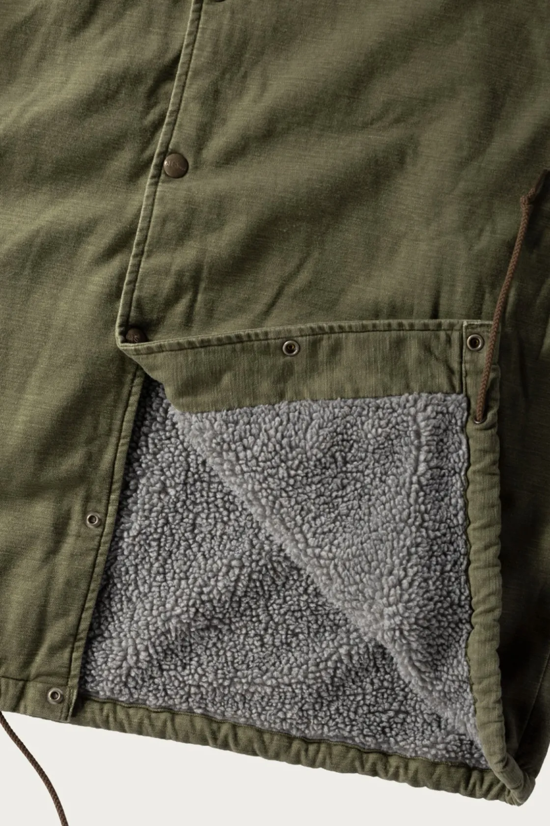Coats, Jackets, And Vests<orSlow Vintage Washed Coach Jacket w/ Fleece Lining - Dark Olive
