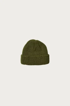 Accessories<Rototo Waffle Watch Cap - Olive Green