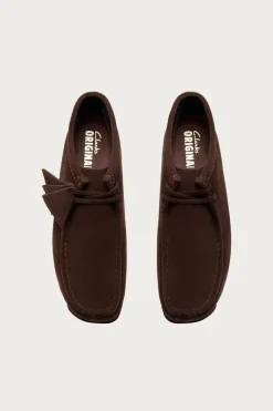 Footwear<Clarks Wallabee Boot Goretex - Dark Brown Suede