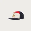 Accessories<Brain Dead Waning Crescent Curved Front 6 Panel Hat - Navy/Multi