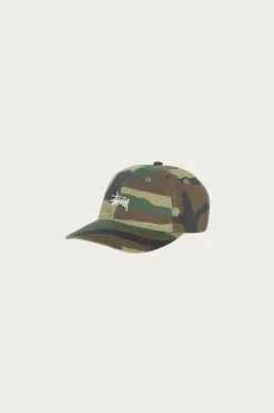 Accessories<Stüssy Washed Basic Low Profile Cap - Woodland Camo