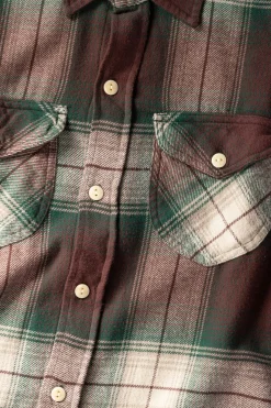 Shirts<Wythe Washed Flannel Workshirt - Grizzly Shadow Plaid