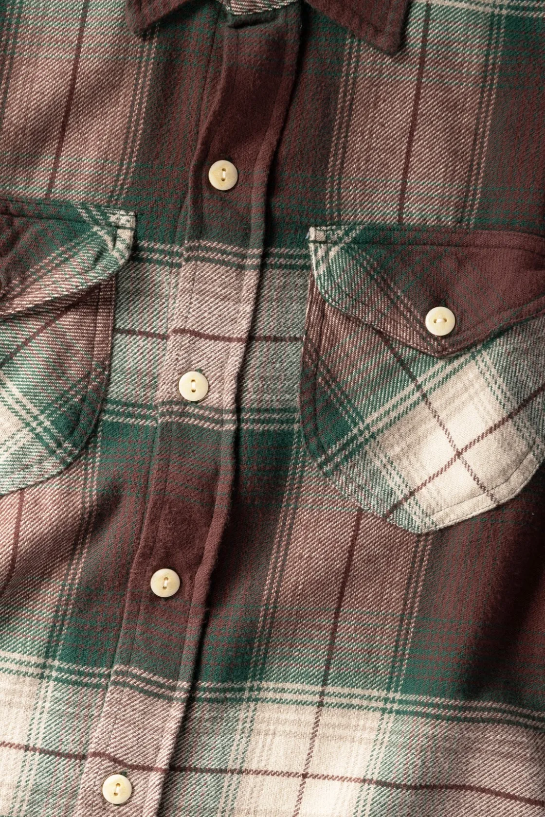 Shirts<Wythe Washed Flannel Workshirt - Grizzly Shadow Plaid
