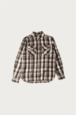 Shirts<Wythe Washed Flannel Workshirt - Night Pitch