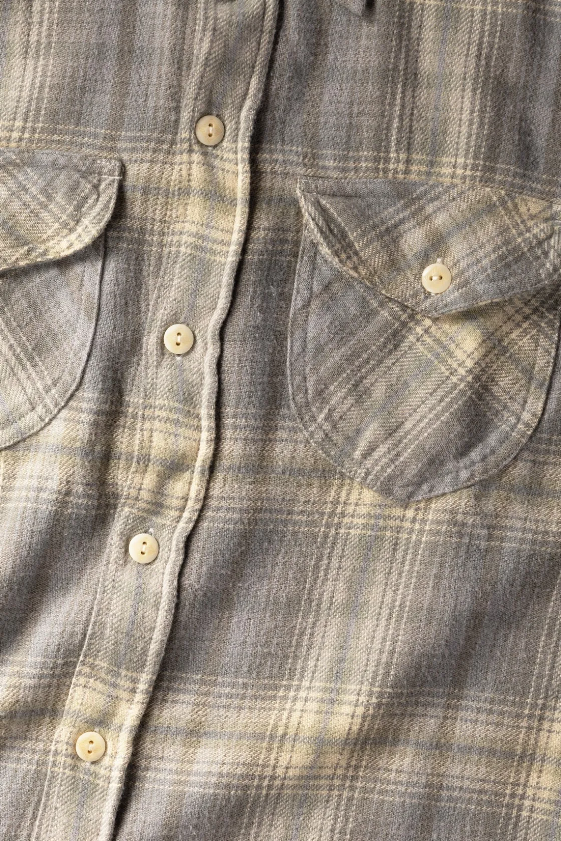 Shirts<Wythe Washed Flannel Workshirt - Late Frost