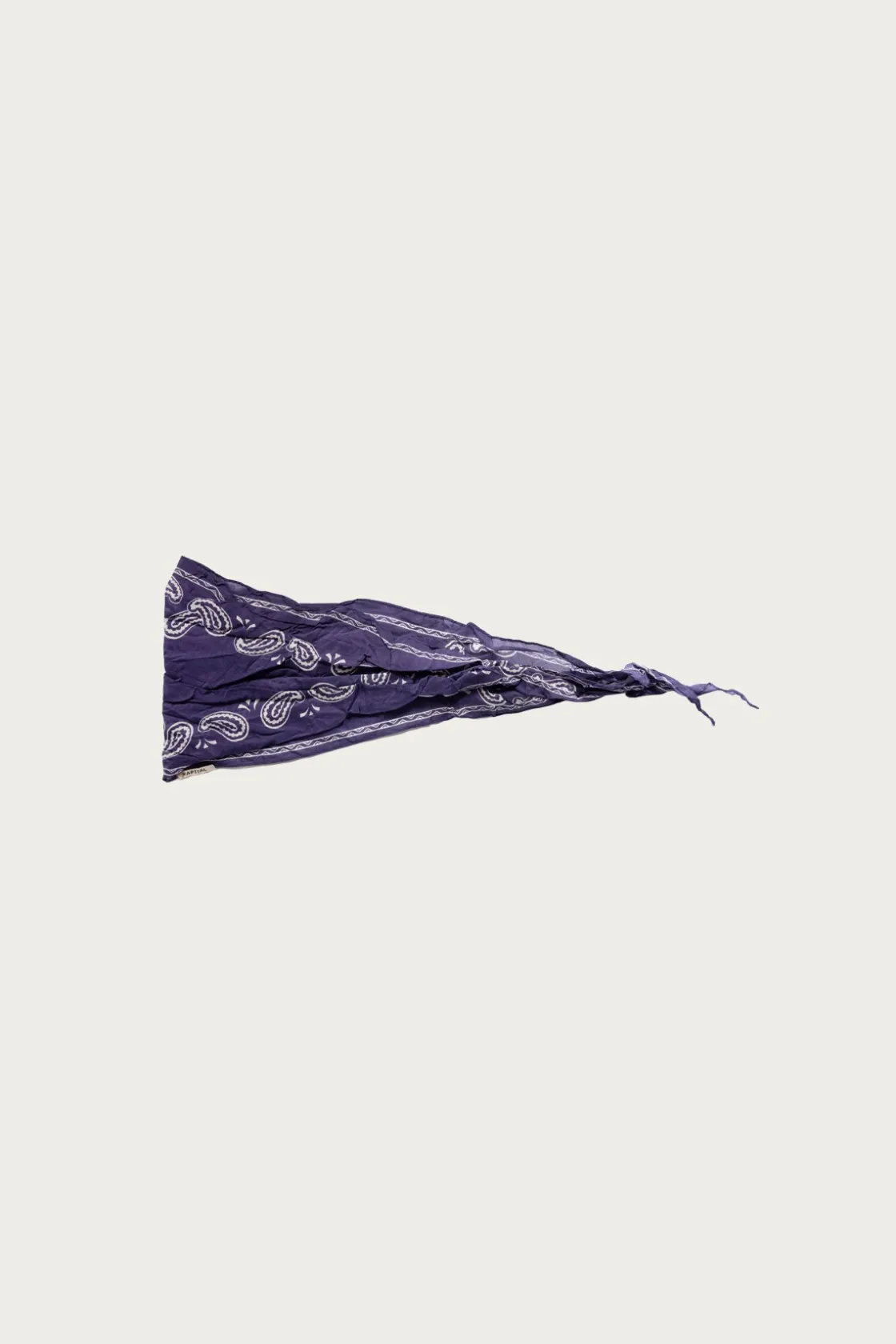 Accessories<Kapital WASHER Crinkle Silk Neckerchief (PECOS Paisley) - Purple