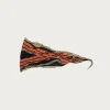 Accessories<Kapital WASHER Crinkle Silk Neckerchief (PECOS Stripe) - Black
