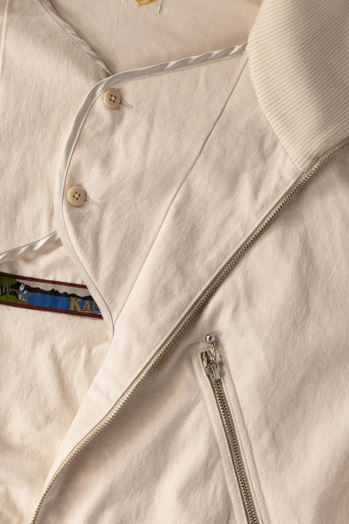 Coats, Jackets, And Vests<Kapital Water-Repellent Canvas ZIP-UP Blouson - Natural