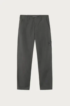 Pants<Stone Island Weatherproof Cotton Canvas Trousers - Grey
