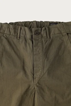 Pants<orSlow Wide Fit French Work Pants - Army Green