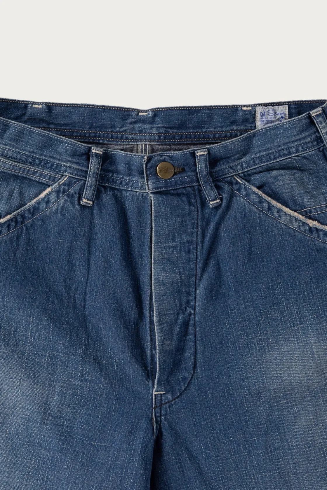 Denim<orSlow Wide Fit 30's Painter Pants - Denim Used
