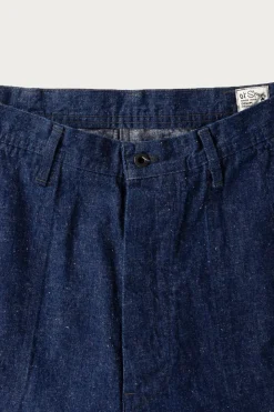 Denim<orSlow Wide Fit US Navy Denim Utility Pants - One Wash