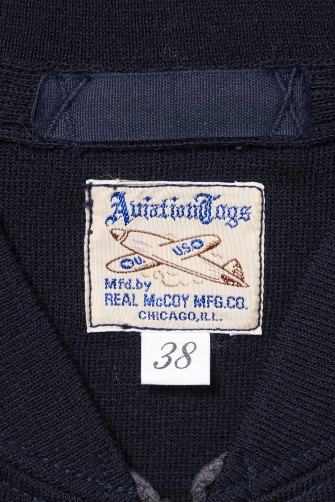 Sweaters<The Real McCoys Winter Aviation Sweater - Navy