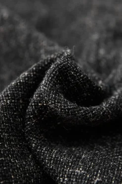 Coats, Jackets, And Vests<CONFECT Wool Cotton Linen Melange Tweed Jacket - Black