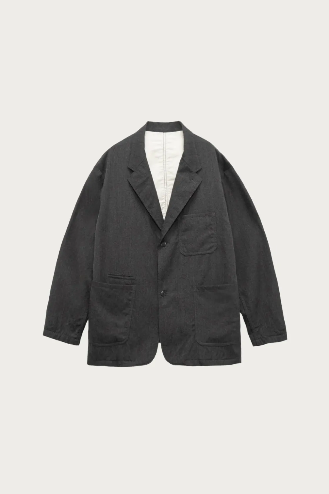 Coats, Jackets, And Vests<nanamica Wool Gabardine Club Jacket - Charcoal