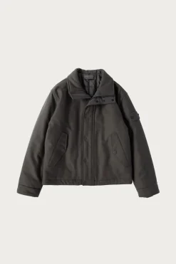 Coats, Jackets, And Vests<Stone Island Wool Nylon Flannel Ghost Jacket - Grey
