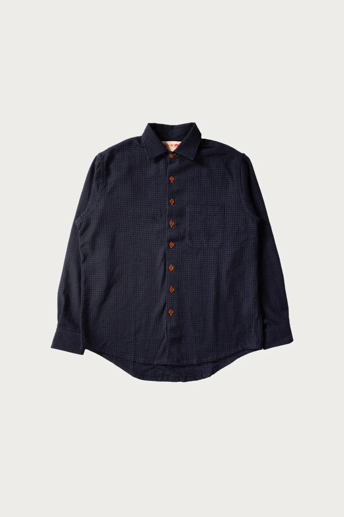 Coats, Jackets, And Vests<Monostereo Wooly Gingham One Pocket Shirt - Navy